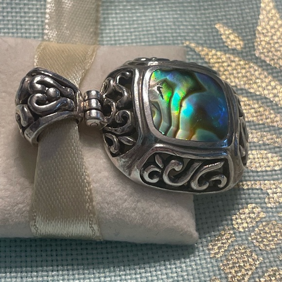 Stunning abalone pendant sterling silver - Picture 2 of 3